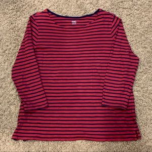 Old Navy XL Striped 3/4 Sleeve Top